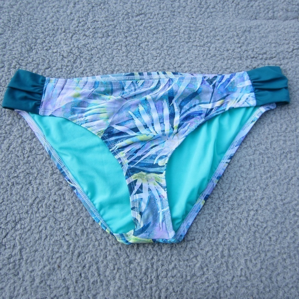 Title Nine Bikini Swim Bottom Womens XL Multi Color‎ Fully Lined Beach Vacation